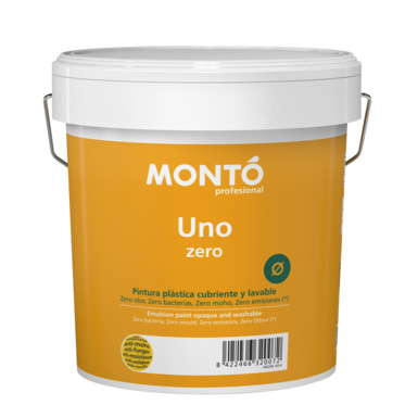 UNO ZERO (Краска для стен и потолков антибактериальная), белая, 0,75л